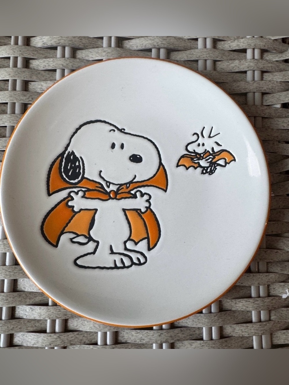 Set of 4 Peanuts Halloween Plates